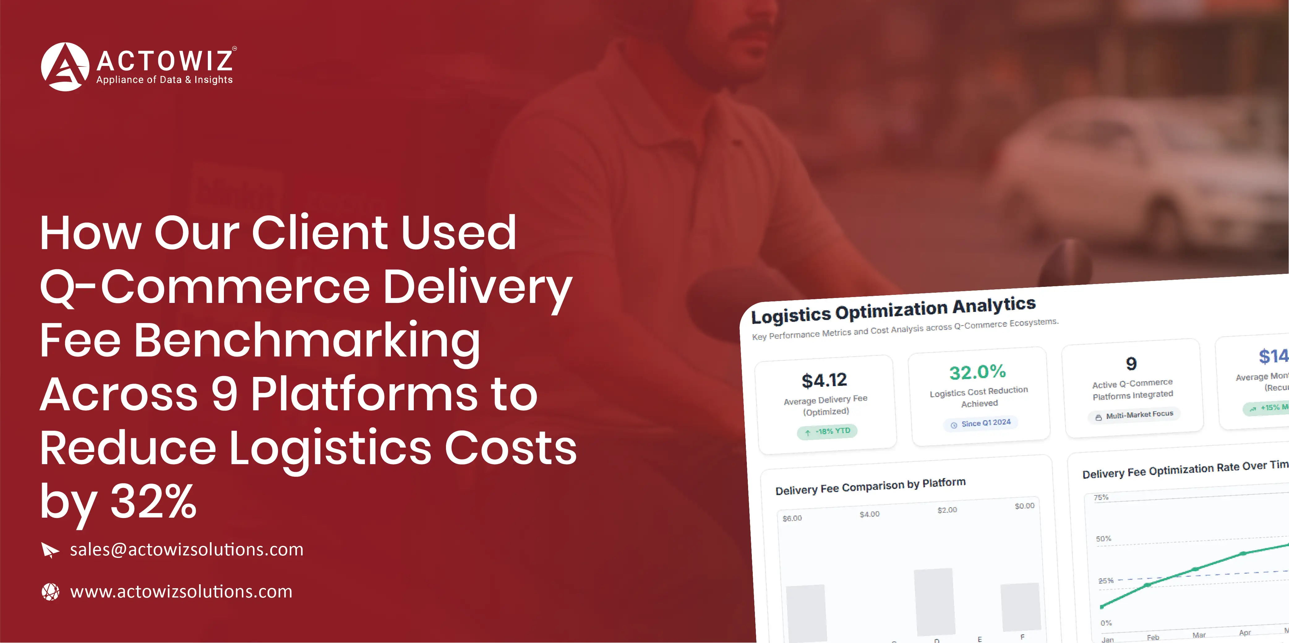 How Our Client Used Q-Commerce Delivery Fee Benchmarking Across 9 Platforms to Reduce Logistics Costs by 32%